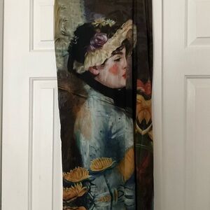 H&M Artistic Print Maxi Skirt - Multicolor